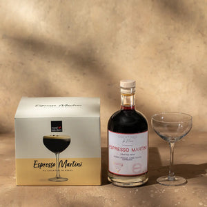 Espresso Martini (750ml) + 4 Espresso Martini glazen Cocktails by Nina Cocktail boxen Cocktailsbynina-Cocktails by Nina
