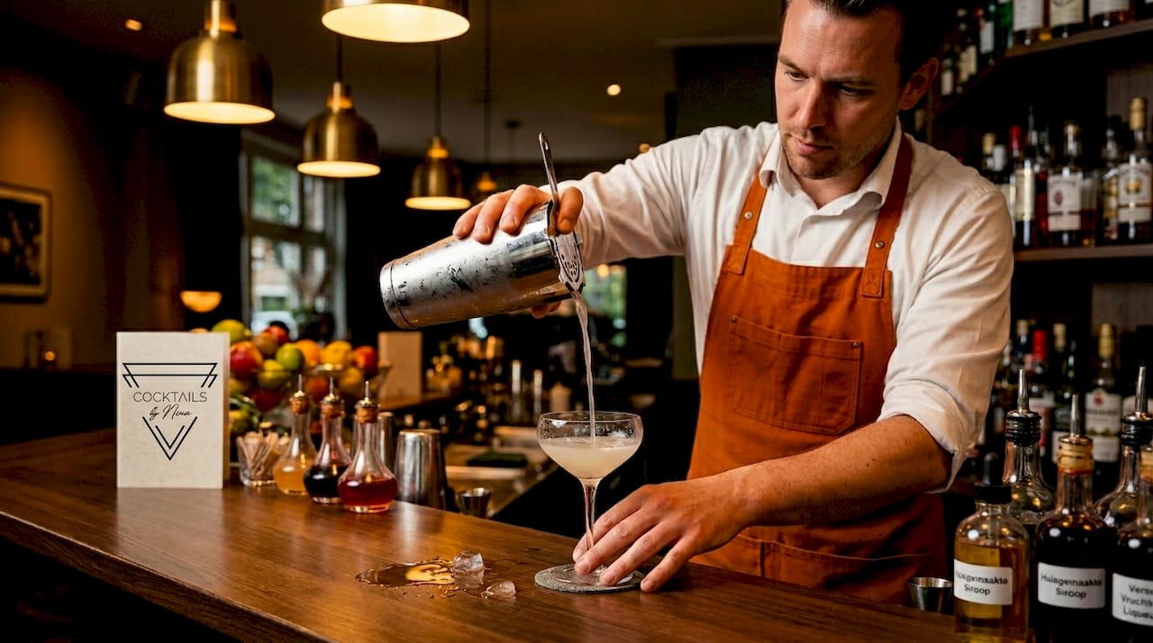 Achter de bar serveert de barman een perfect gekoelde cocktail, terwijl de gezellige sfeer je meteen welkom laat voelen.
