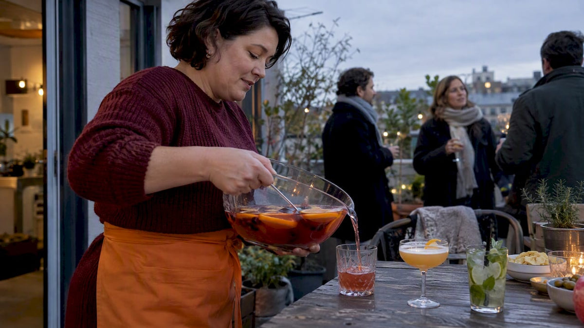 Punch, cocktail en mocktail op de feesttafel