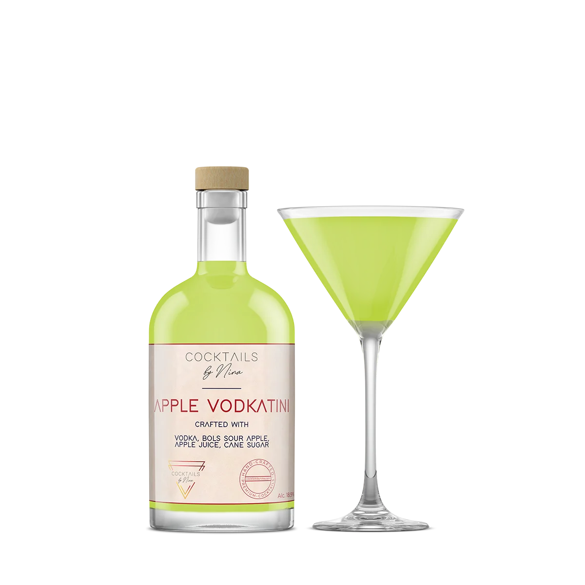 APPLE VODKATINI Cocktails by Nina Cocktail aan huis Cocktailsbynina-Cocktails by Nina