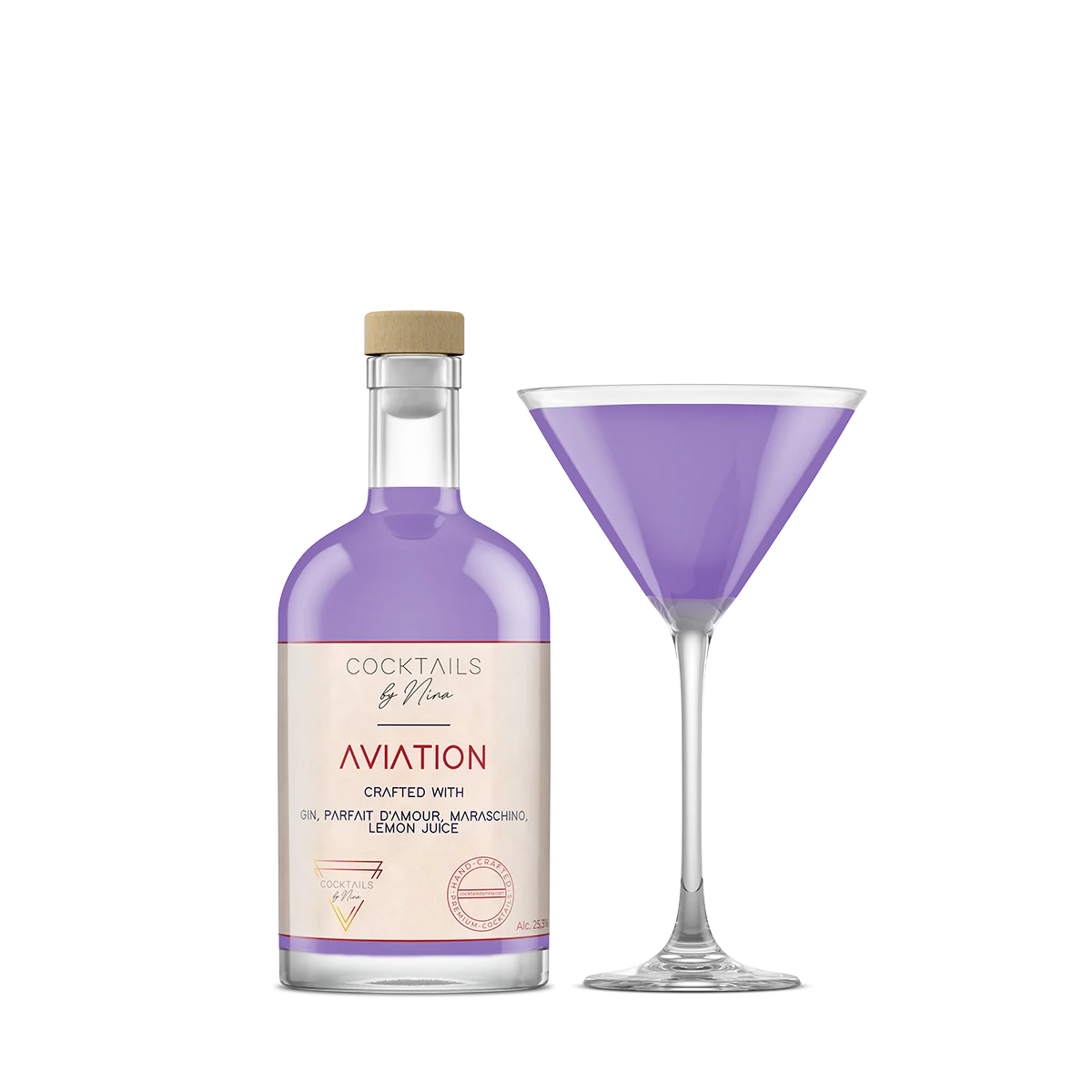 AVIATION Cocktails by Nina Cocktail aan huis Cocktailsbynina-Cocktails by Nina