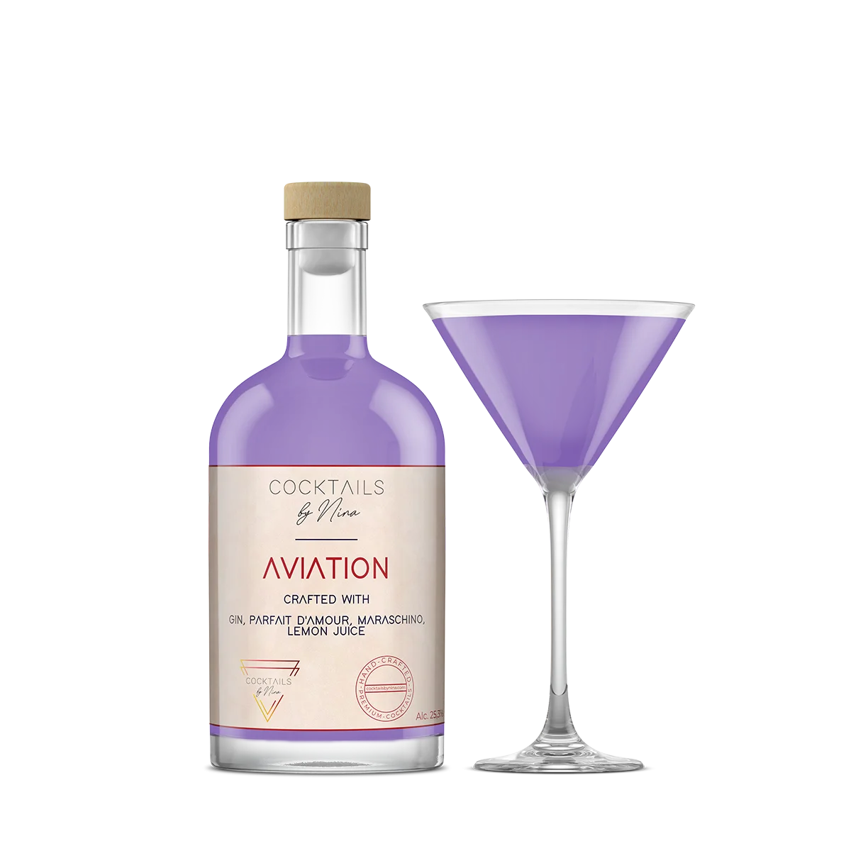 AVIATION Cocktails by Nina Cocktail aan huis Cocktailsbynina-Cocktails by Nina