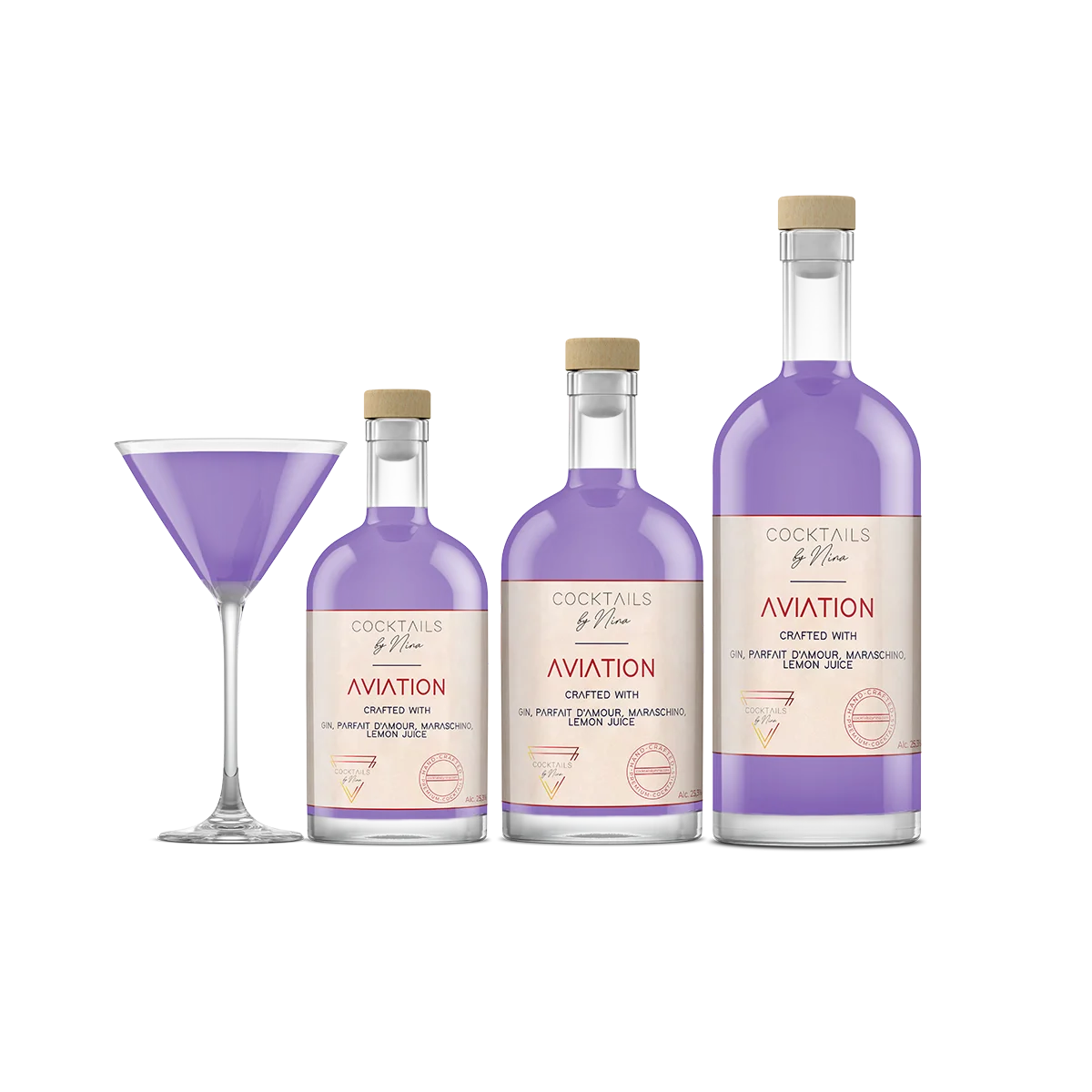 AVIATION Cocktails by Nina Cocktail aan huis Cocktailsbynina-Cocktails by Nina