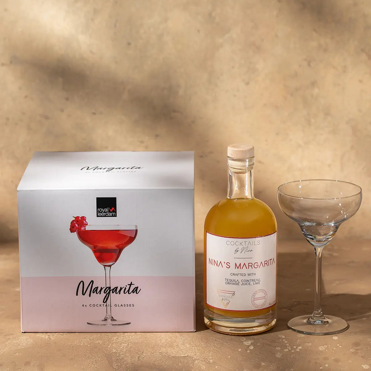 Nina's Margarita (750ml) + 4 Margarita glasses