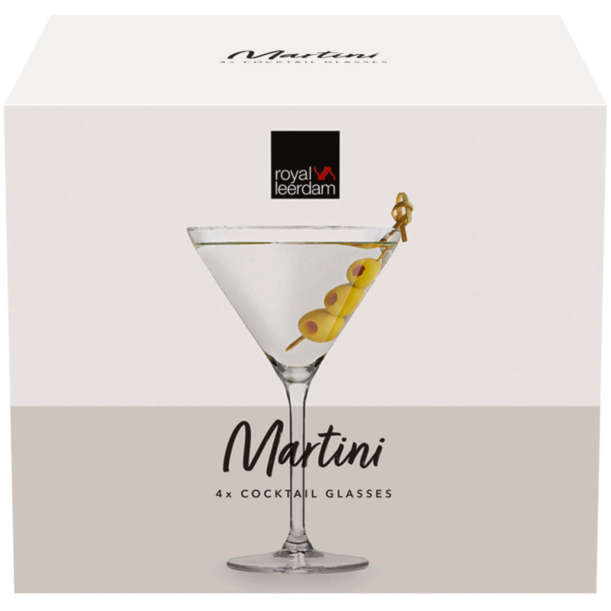 Martini glasses set of four, 26cl, featuring a classic design with a clear bowl and a slender stem.-Cocktails by Nina