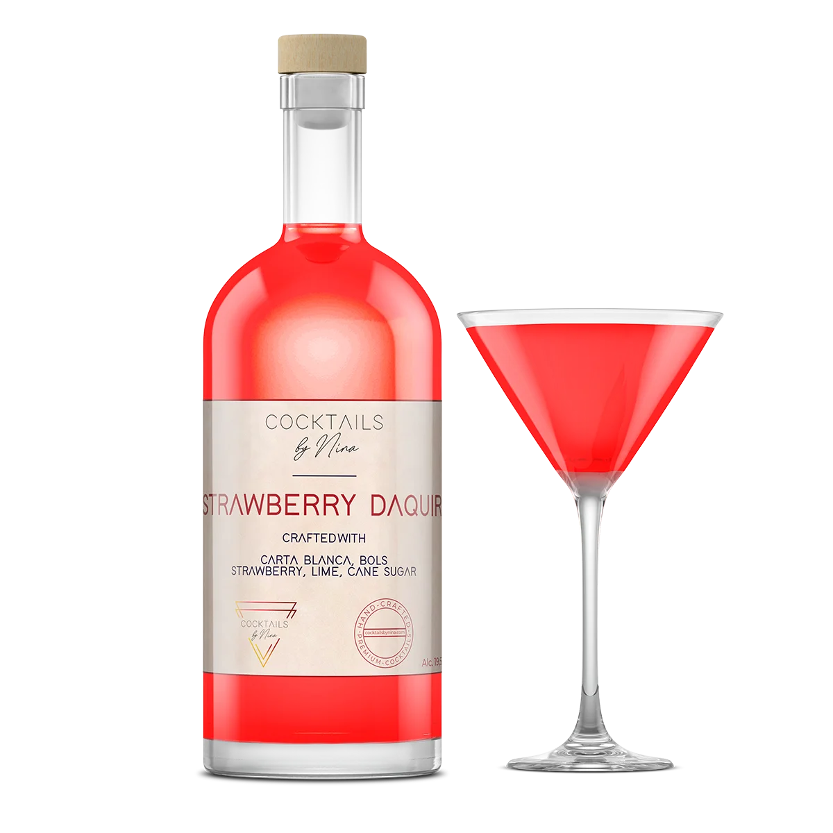 STRAWBERRY DAIQUIRI Cocktails by Nina Cocktail aan huis Cocktailsbynina-Cocktails by Nina