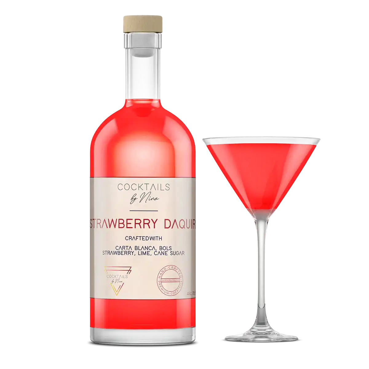 STRAWBERRY DAIQUIRI Cocktails by Nina Cocktail aan huis Cocktailsbynina-Cocktails by Nina-Cocktails by Nina