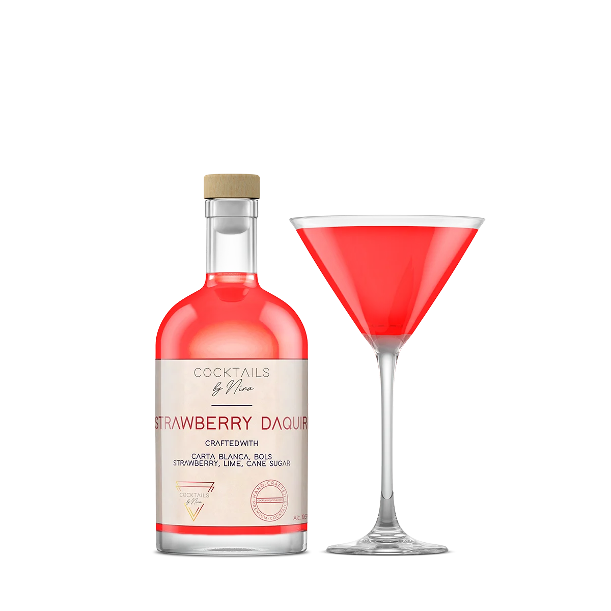 STRAWBERRY DAIQUIRI Cocktails by Nina Cocktail aan huis Cocktailsbynina-Cocktails by Nina